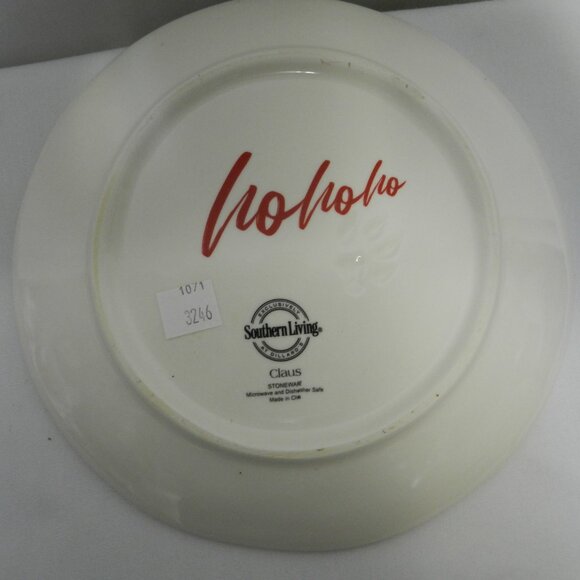 Southern Living Claus puppy dog Salad Starter Plate Set 6 assorted Christmas - Picture 10 of 11